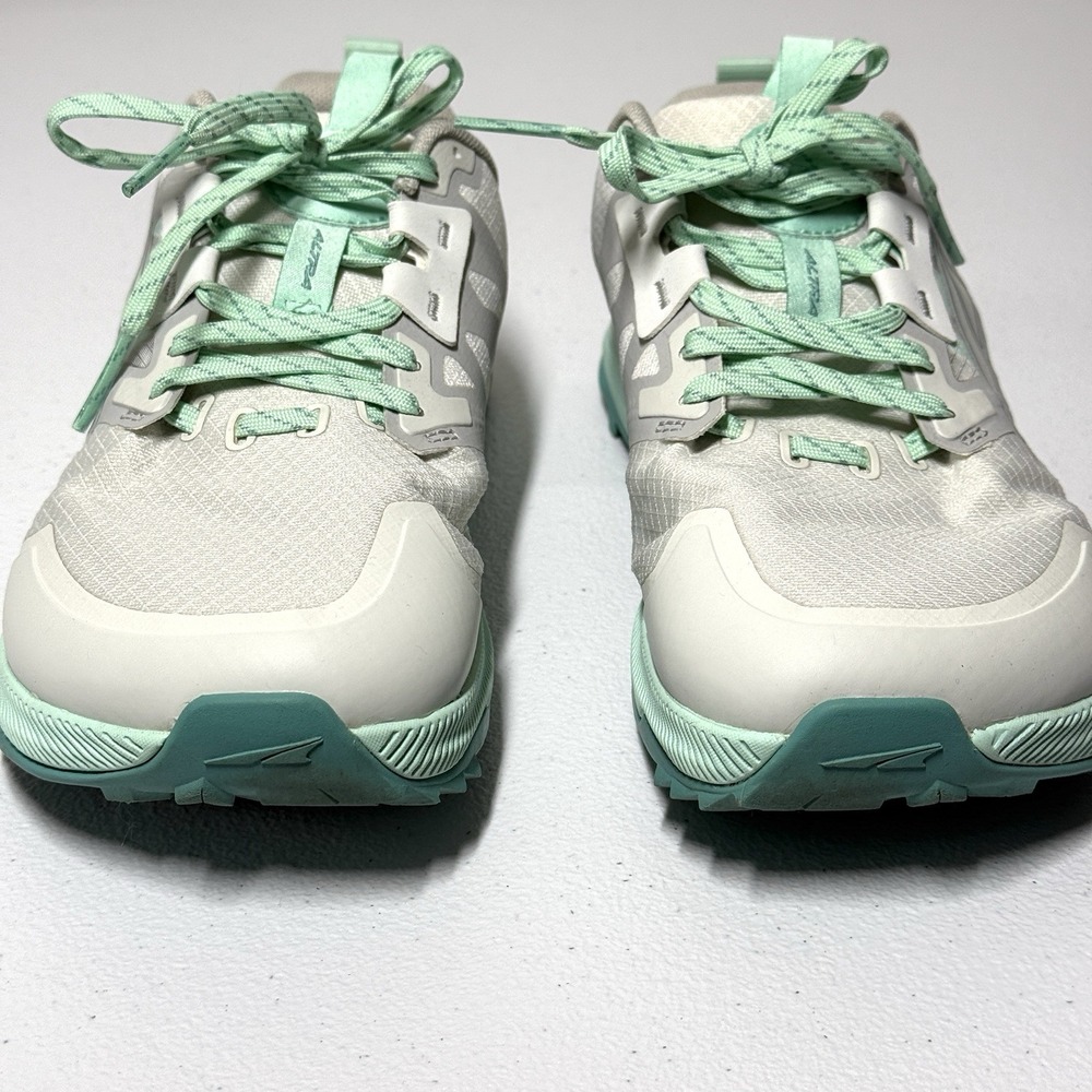 Altra Shoes Women 8 Wide Lone Peak 7 Womens Gray Trail Running Outdoor Grey Teal - Picture 3 of 14